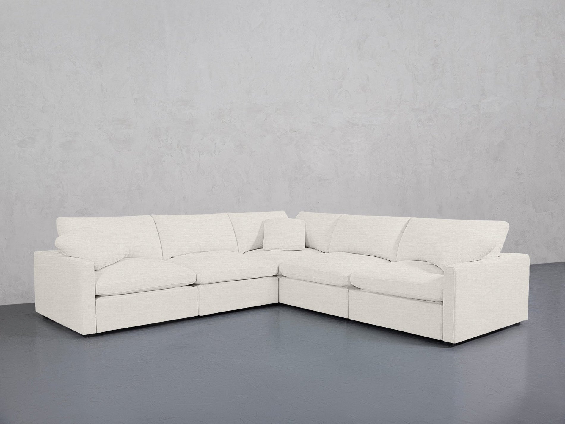 5-Seat Modular Corner Right Sectional (Thin Arms) - 7th Avenue
