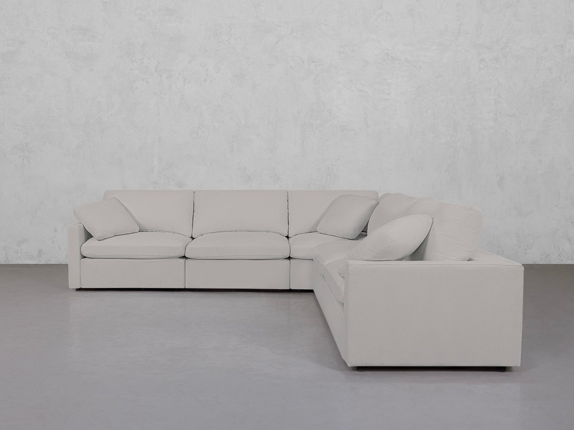 5-Seat Modular Corner Right Sectional (Thin Arms) - 7th Avenue