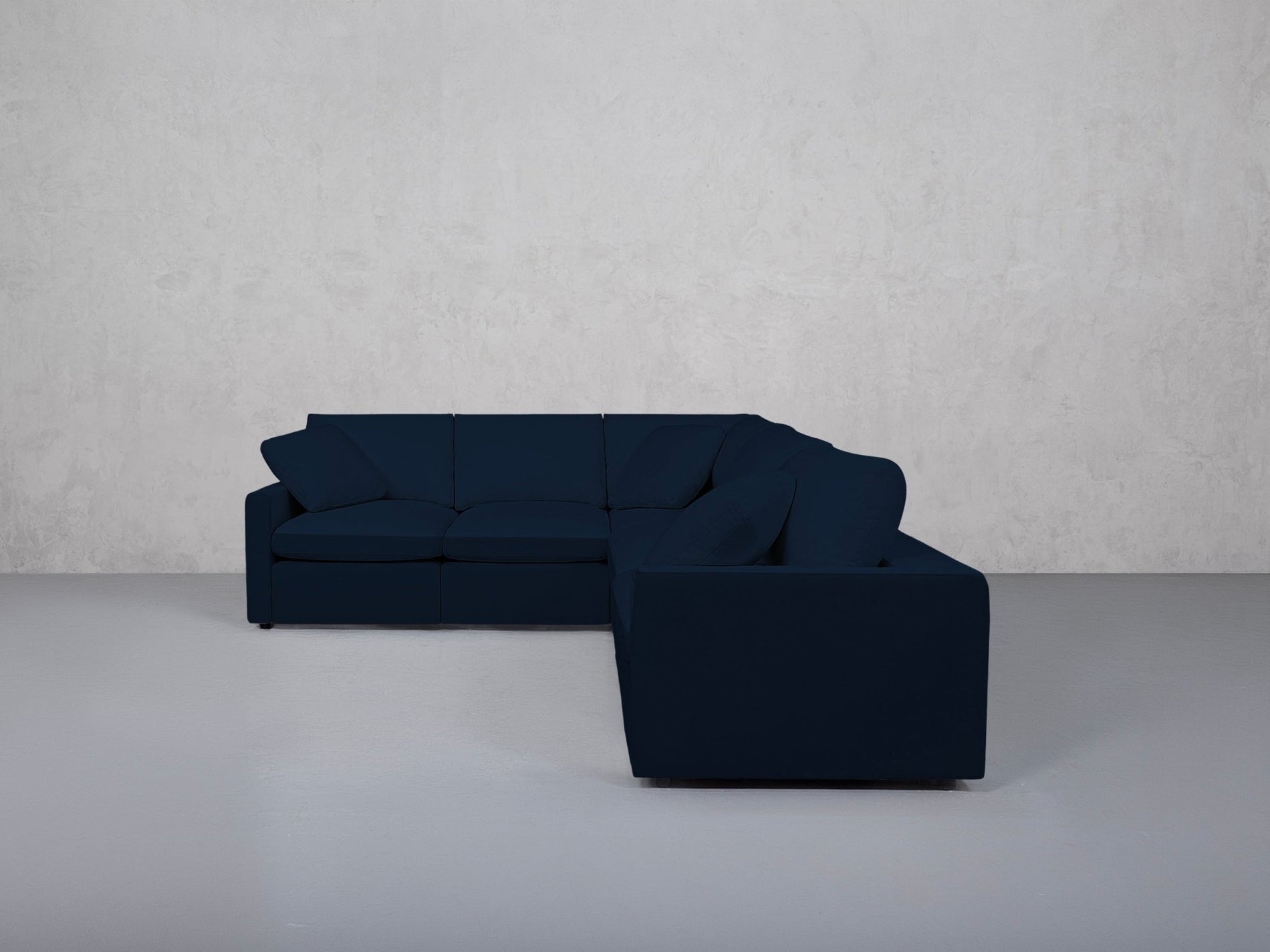5-Seat Modular Corner Right Sectional (Thin Arms) - 7th Avenue