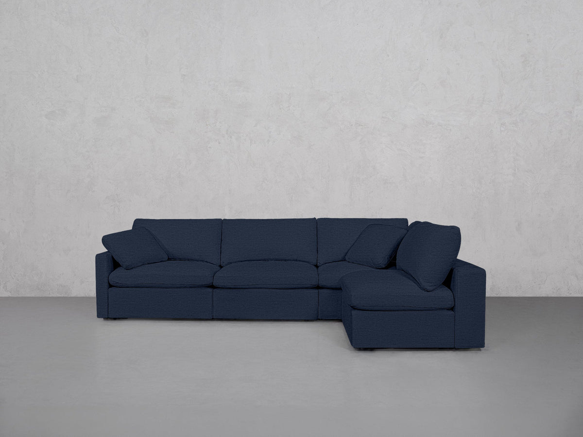 5-Seat Modular Corner Right Sectional (Thin Arms) - 7th Avenue