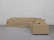 5-Seat Modular Corner Right Sectional (Thin Arms) - 7th Avenue