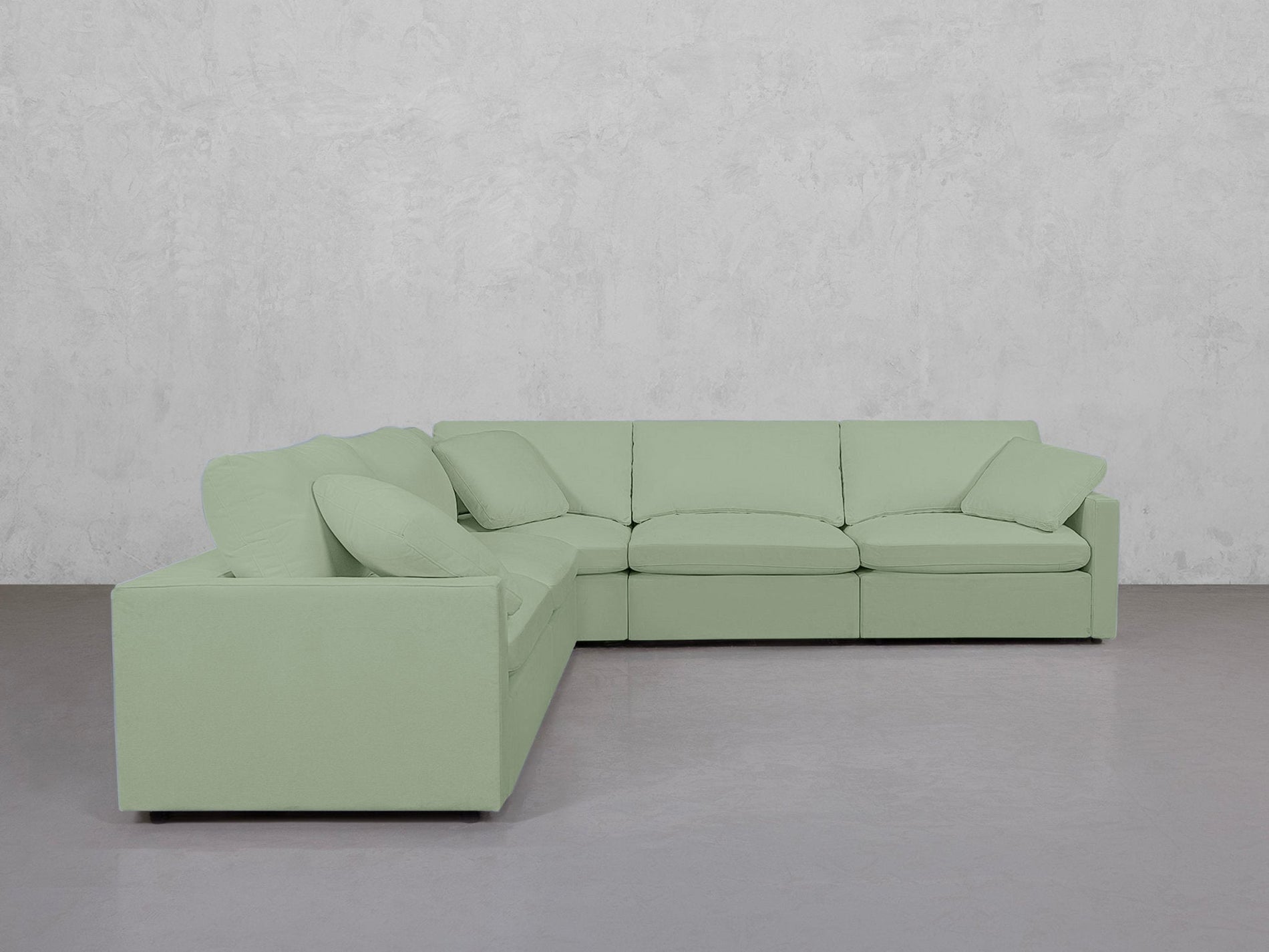 5-Seat Modular Corner Right Sectional (Thin Arms) - 7th Avenue