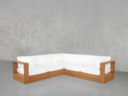 5-Seat Modular Corner Sectional Teak Outdoor - 7th Avenue