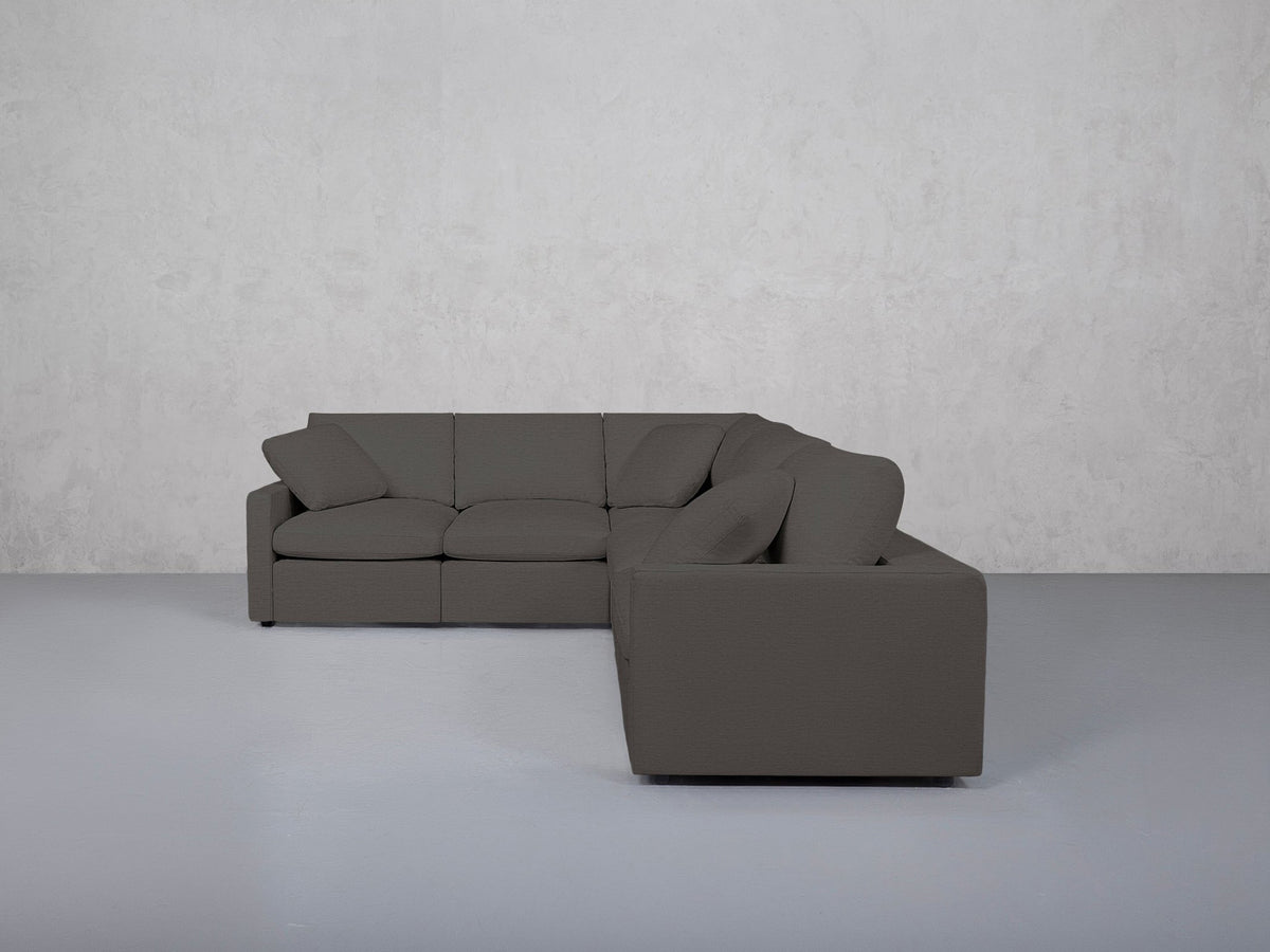 5-Seat Modular Corner Right Sectional (Thin Arms)