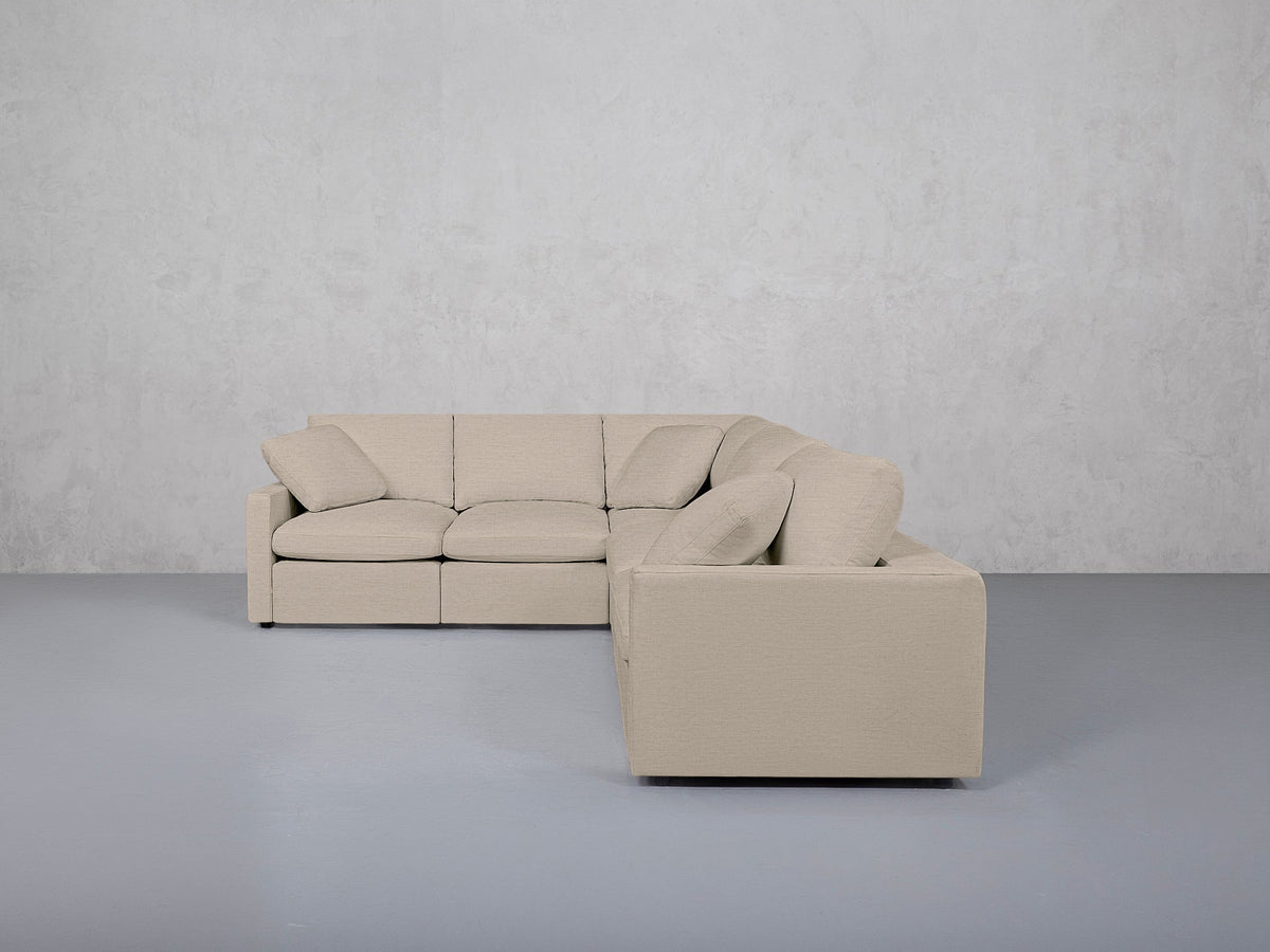5-Seat Modular Corner Right Sectional (Thin Arms)