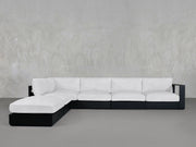 6-Seat Modular Corner Lounger Sectional Aluminum Outdoor