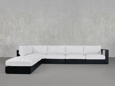 6-Seat Modular Corner Lounger Sectional Aluminum Outdoor