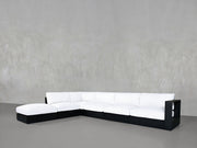 6-Seat Modular Corner Lounger Sectional Aluminum Outdoor