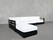 6-Seat Modular Corner Lounger Sectional Aluminum Outdoor