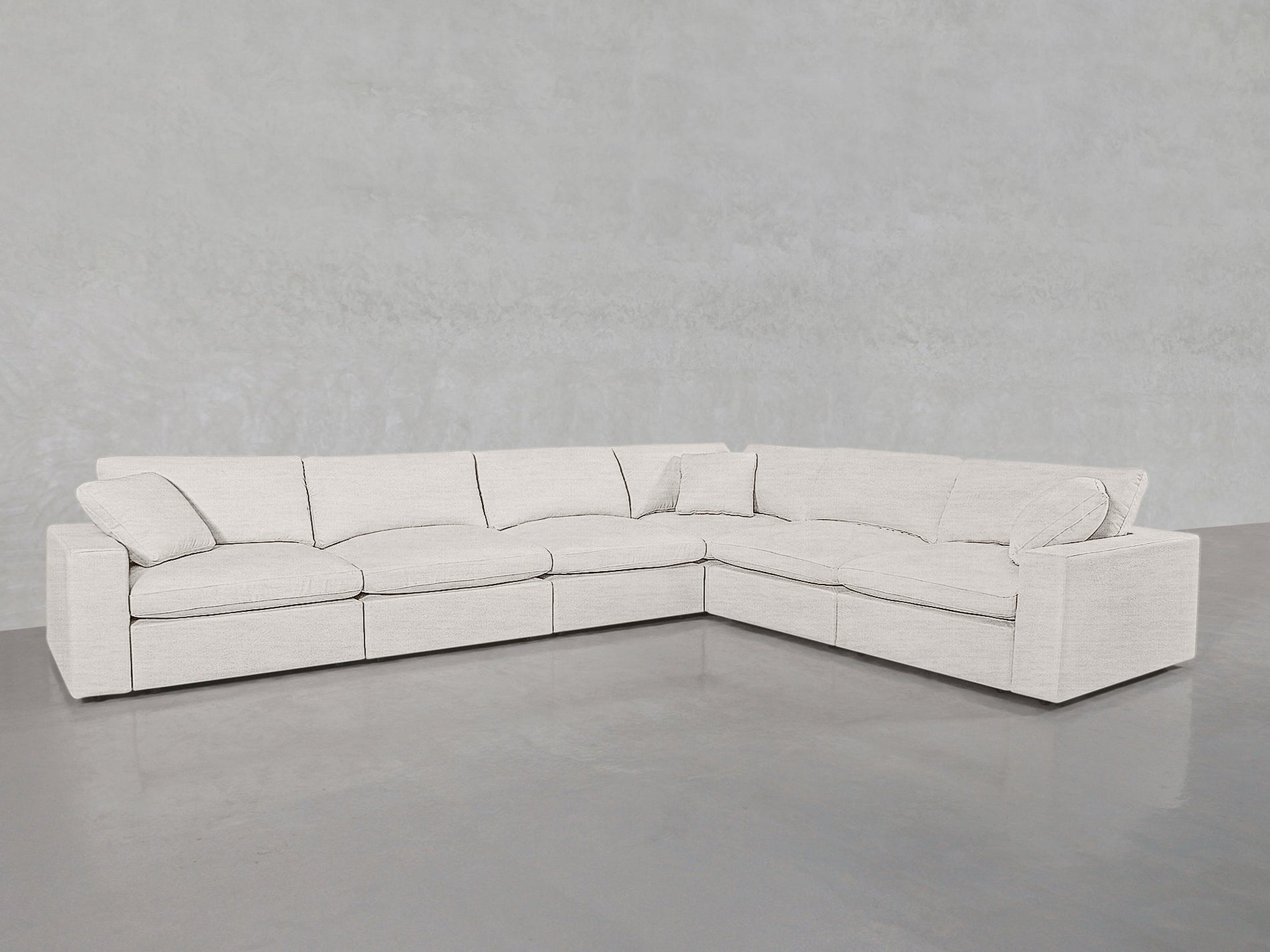 6-Seat Modular Corner Right Sectional