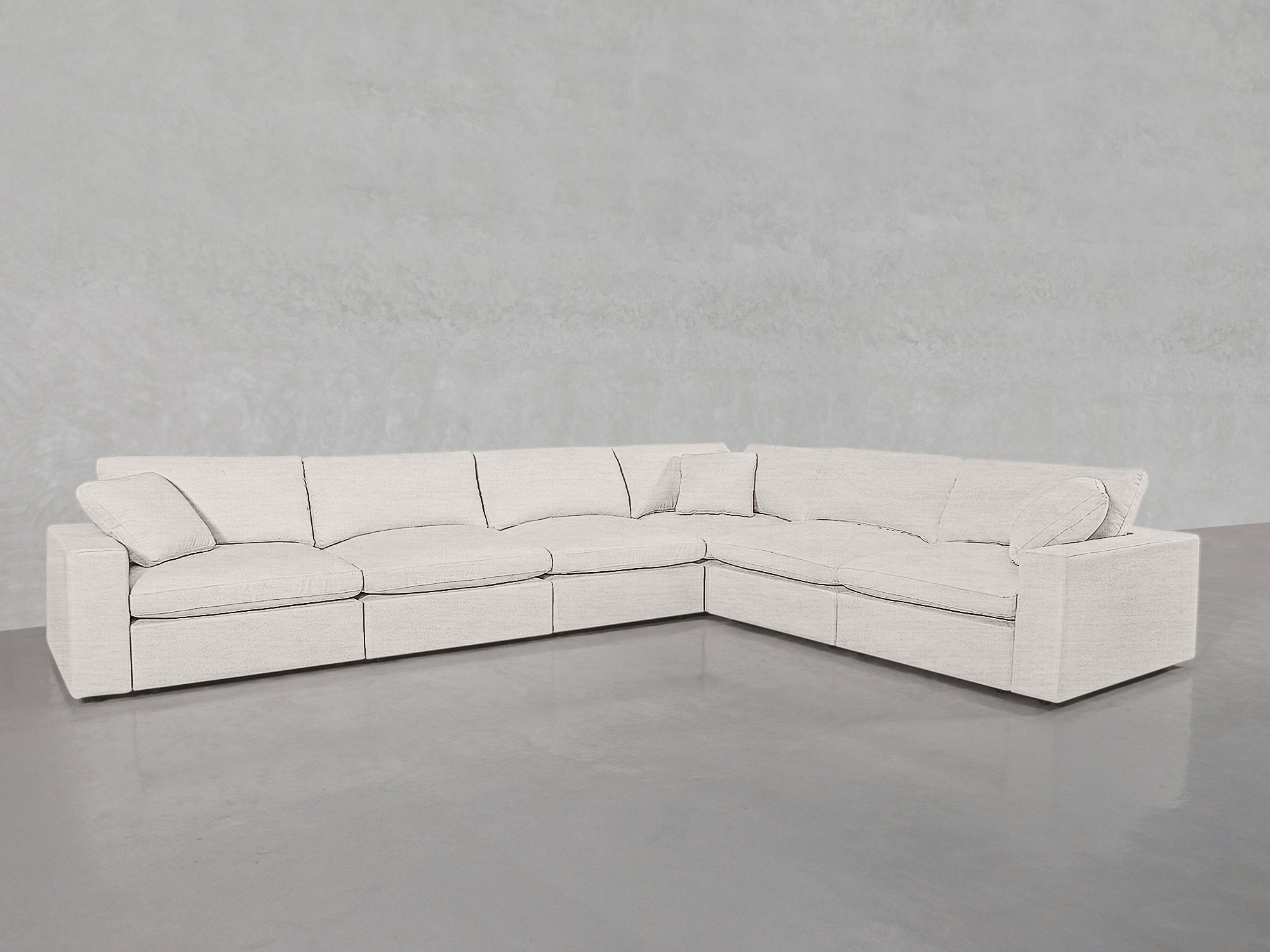 6-Seat Modular Corner Right Sectional