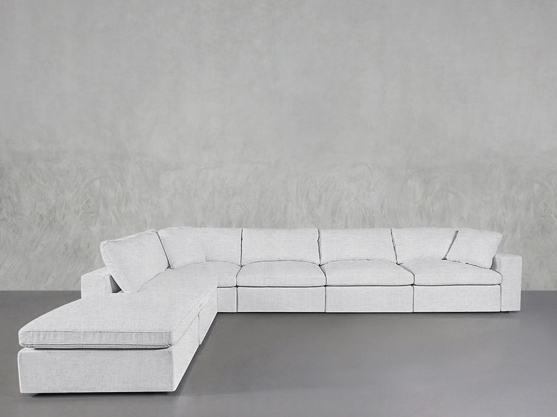 6-Seat Modular Corner Lounger Sectional