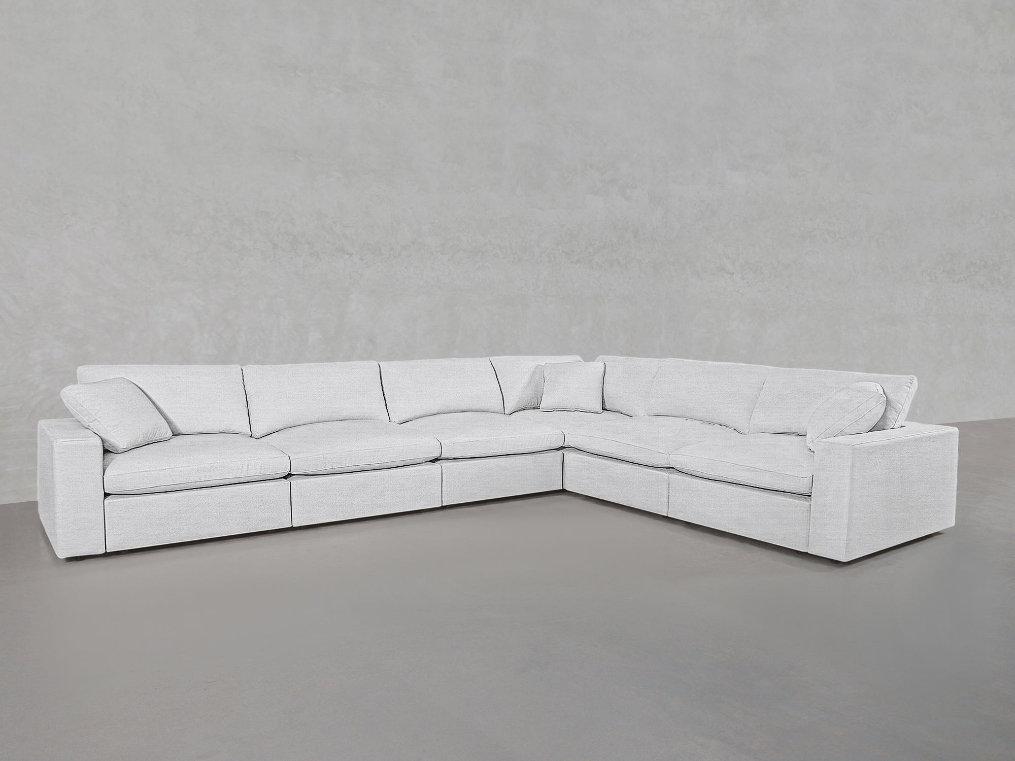 6-Seat Modular Corner Right Sectional
