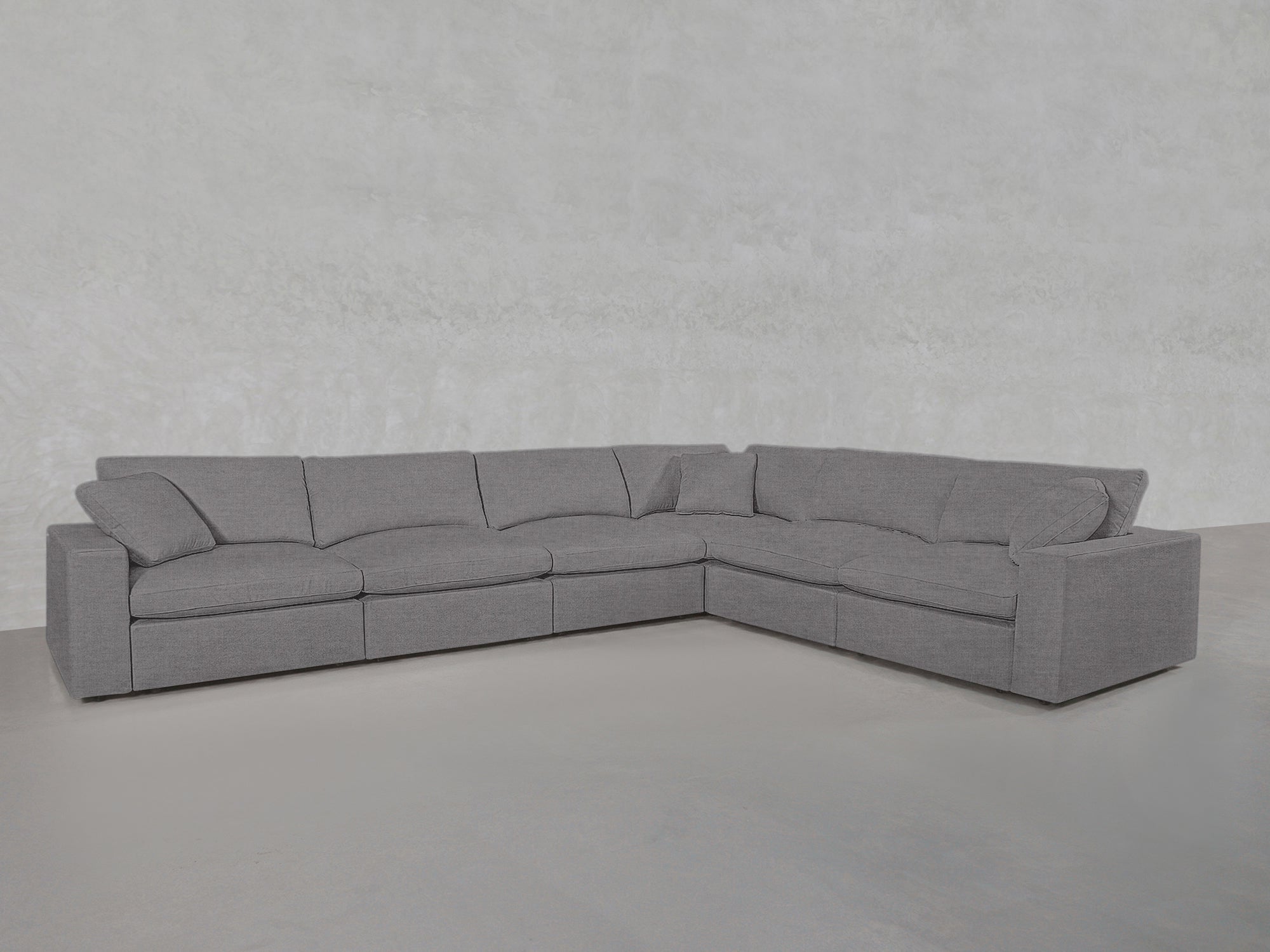 6-Seat Modular Corner Right Sectional