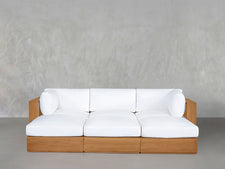 6-Seat Modular Daybed Teak Outdoor