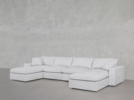 6-Seat Modular Double Chaise Sectional