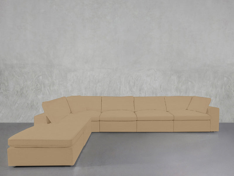 6 - Seat Modular Corner Lounger Sectional - 7th Avenue