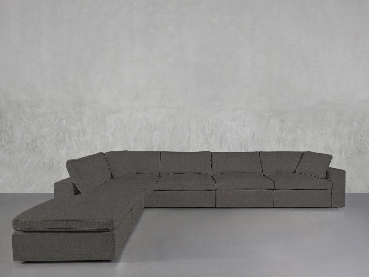 6 - Seat Modular Corner Lounger Sectional - 7th Avenue