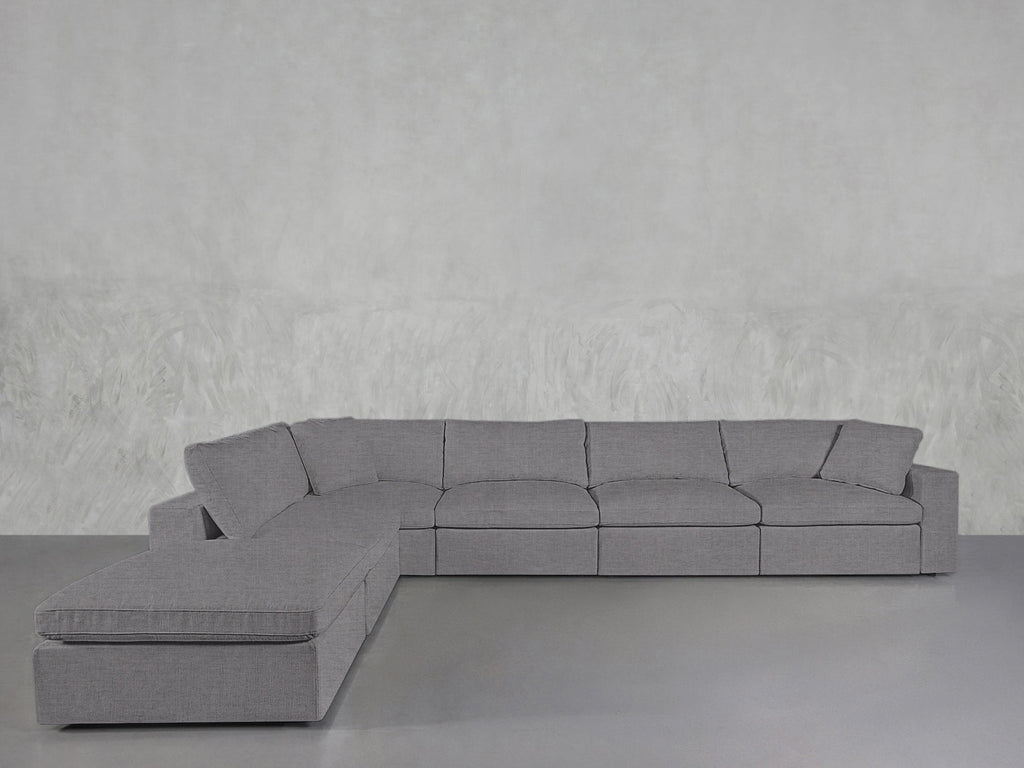 6 - Seat Modular Corner Lounger Sectional - 7th Avenue