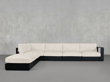 6 - Seat Modular Corner Lounger Sectional Aluminum Outdoor - 7th Avenue