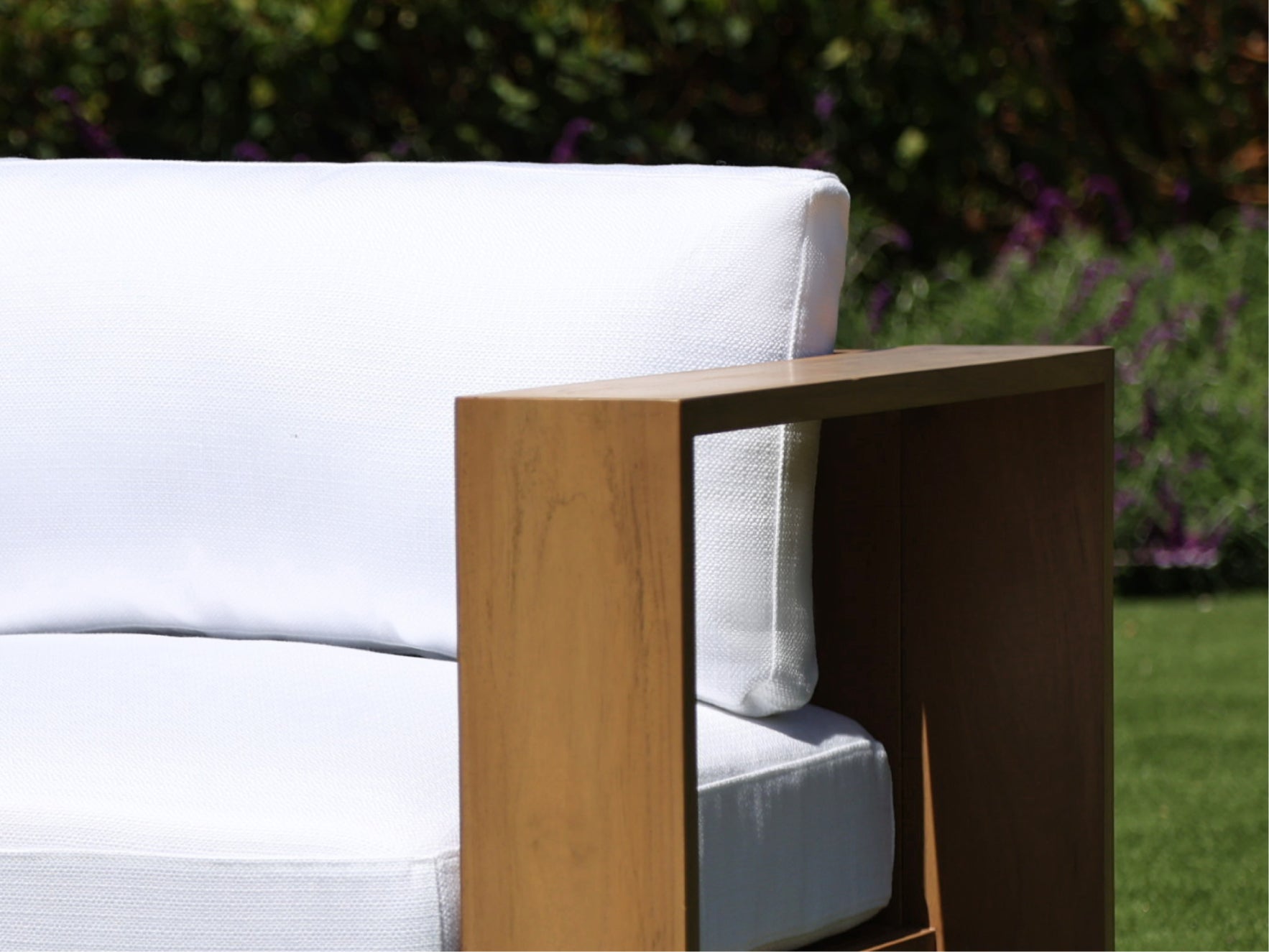 6-Seat Modular Corner Lounger Sectional Teak Outdoor - 7th Avenue