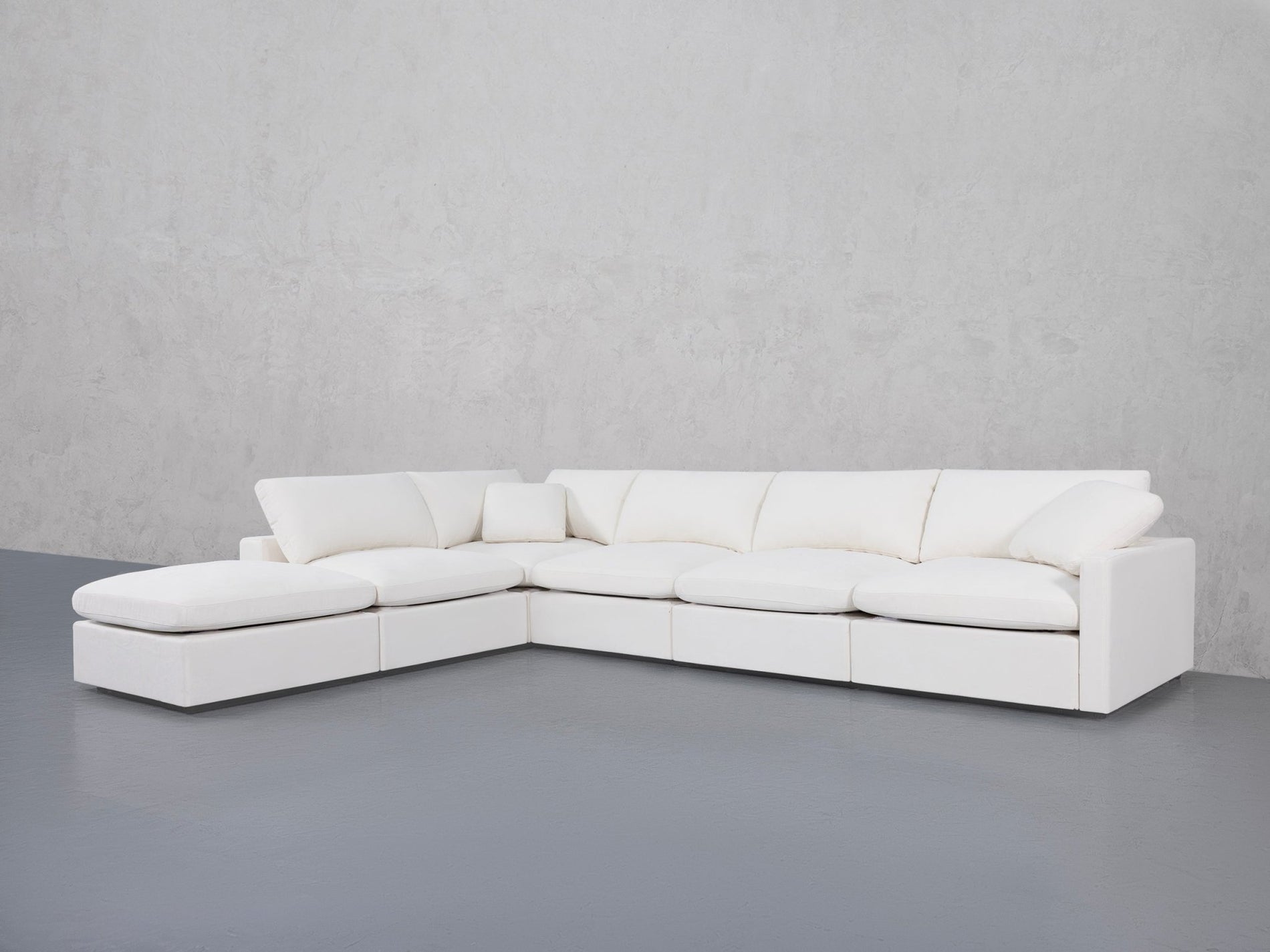 6-Seat Modular Corner Lounger Sectional (Thin Arms) - 7th Avenue
