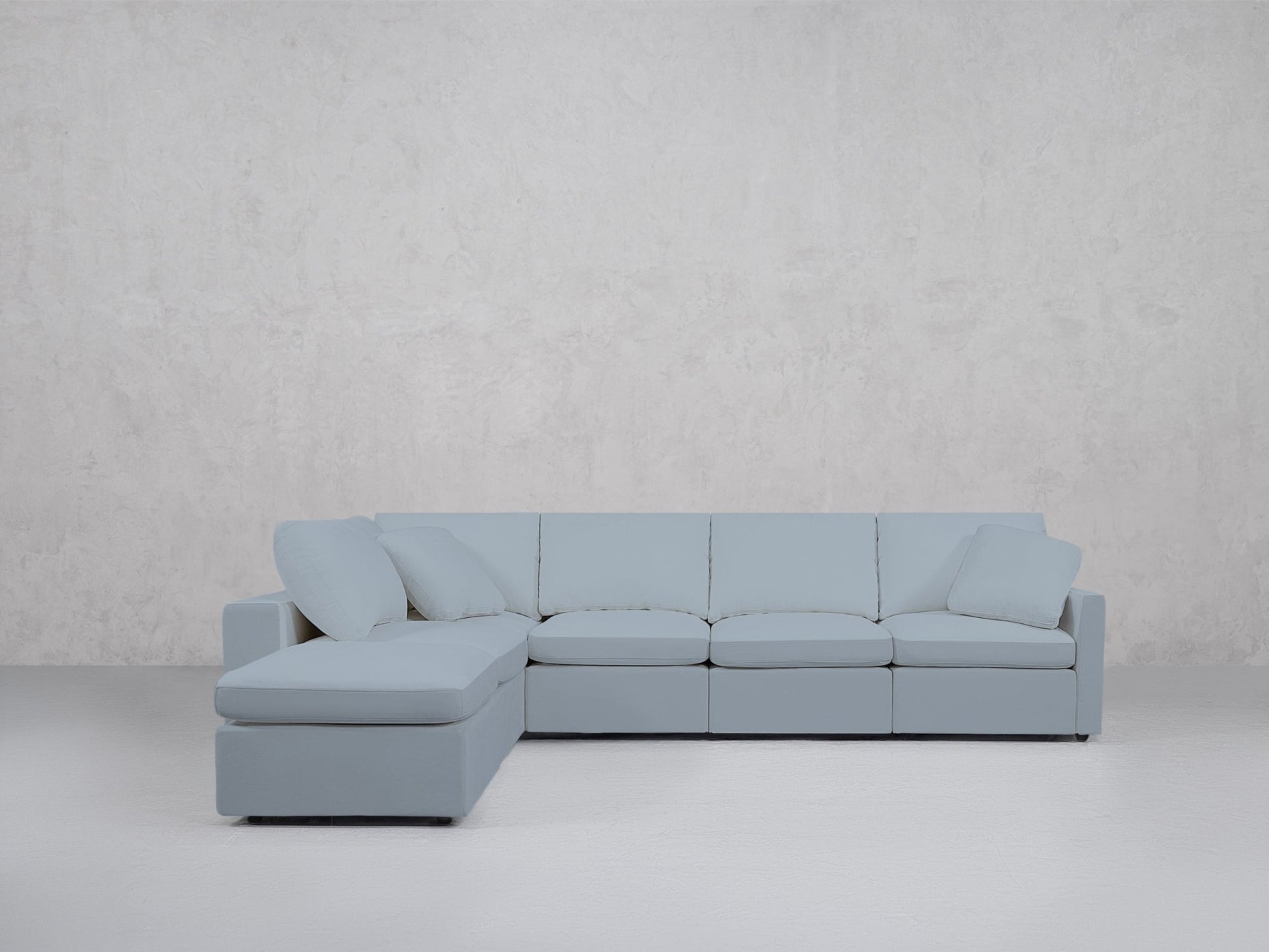6-Seat Modular Corner Lounger Sectional (Thin Arms) - 7th Avenue