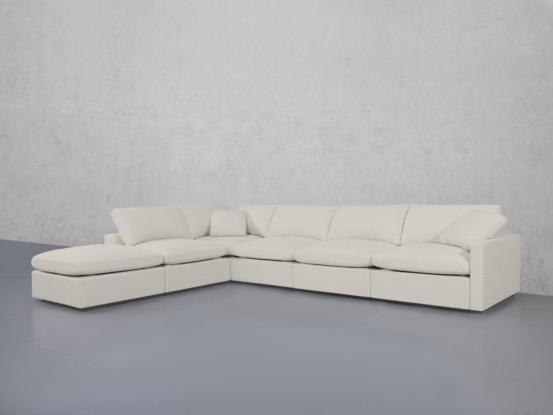 6-Seat Modular Corner Lounger Sectional (Thin Arms) - 7th Avenue