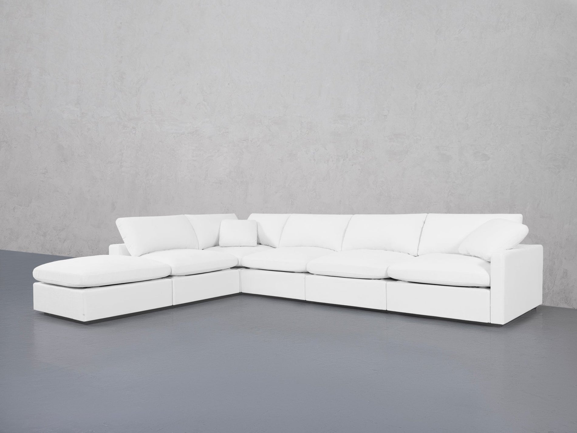 6-Seat Modular Corner Lounger Sectional (Thin Arms) - 7th Avenue