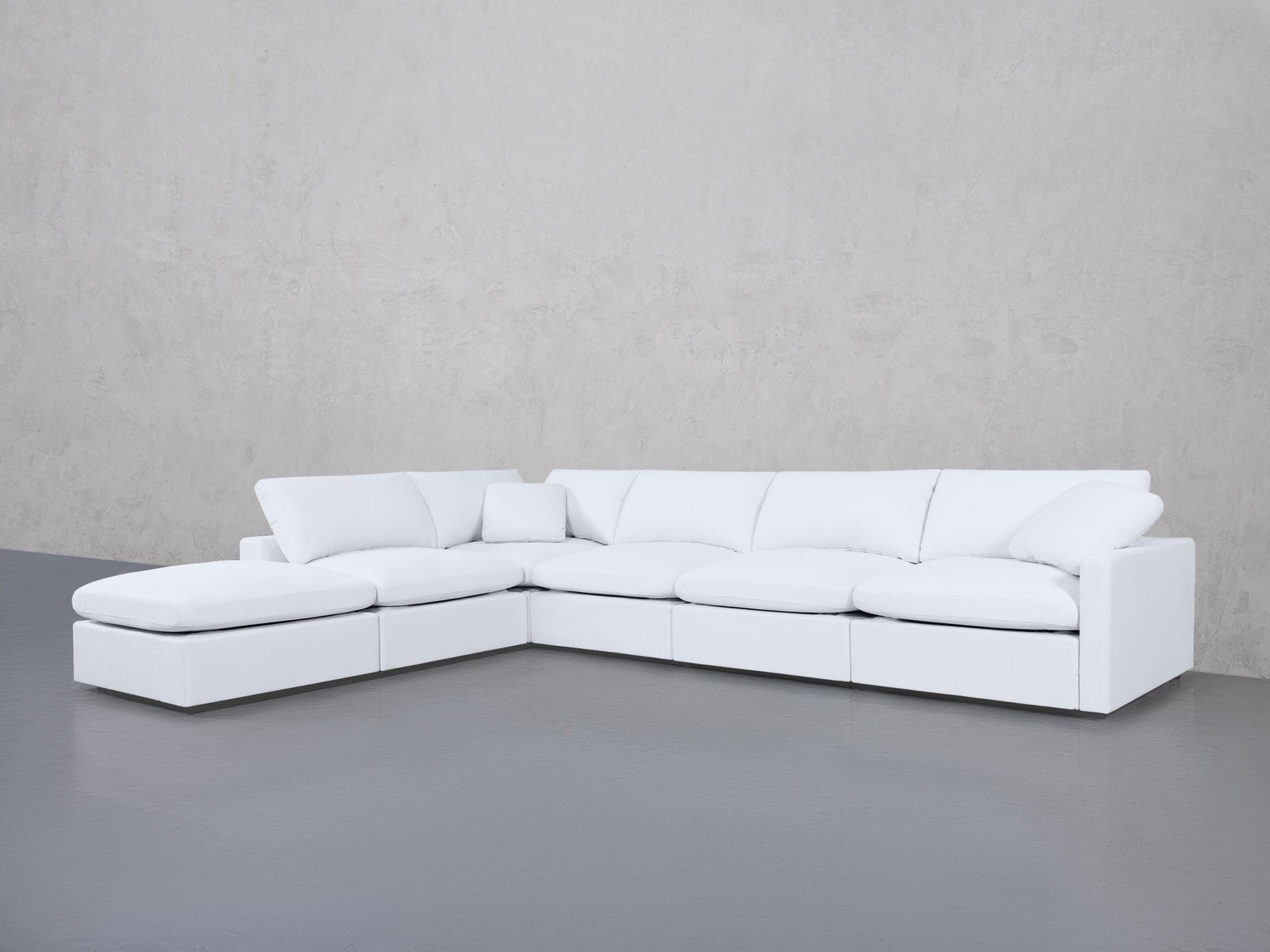 6-Seat Modular Corner Lounger Sectional (Thin Arms) - 7th Avenue