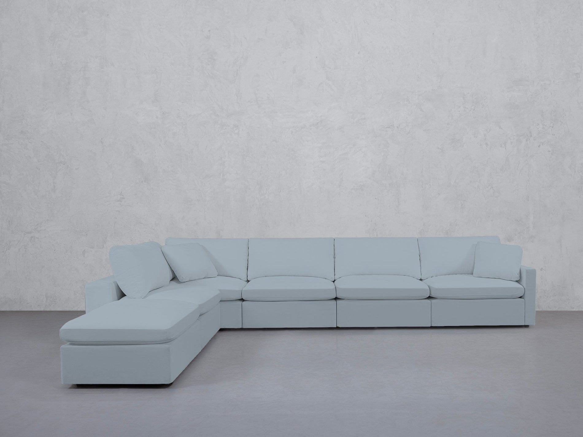 6-Seat Modular Corner Lounger Sectional (Thin Arms) - 7th Avenue