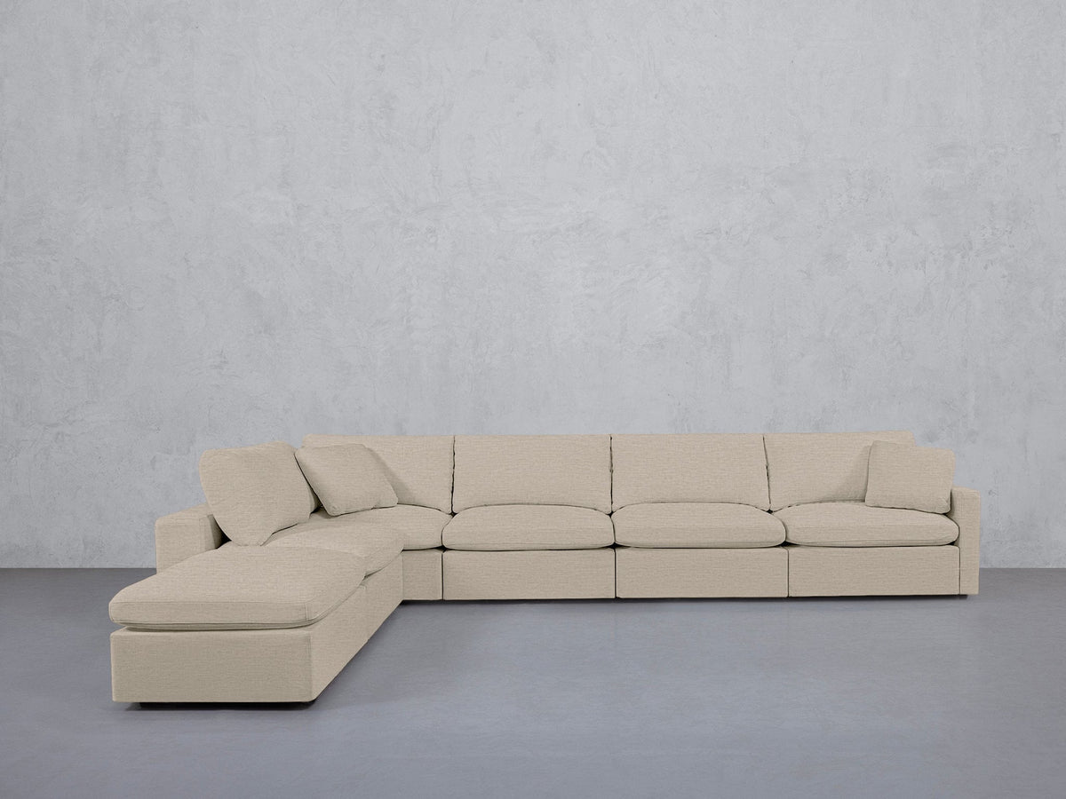6-Seat Modular Corner Lounger Sectional (Thin Arms) - 7th Avenue