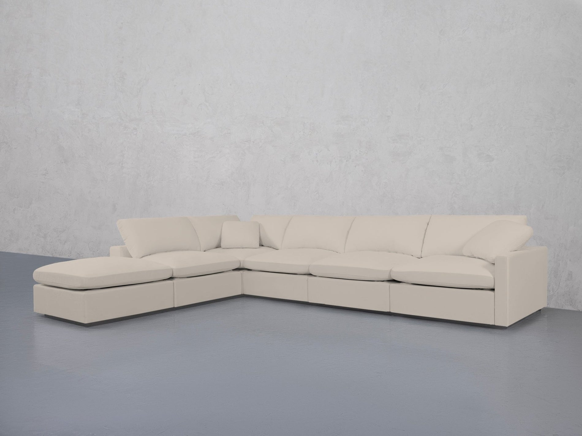 6-Seat Modular Corner Lounger Sectional (Thin Arms) - 7th Avenue