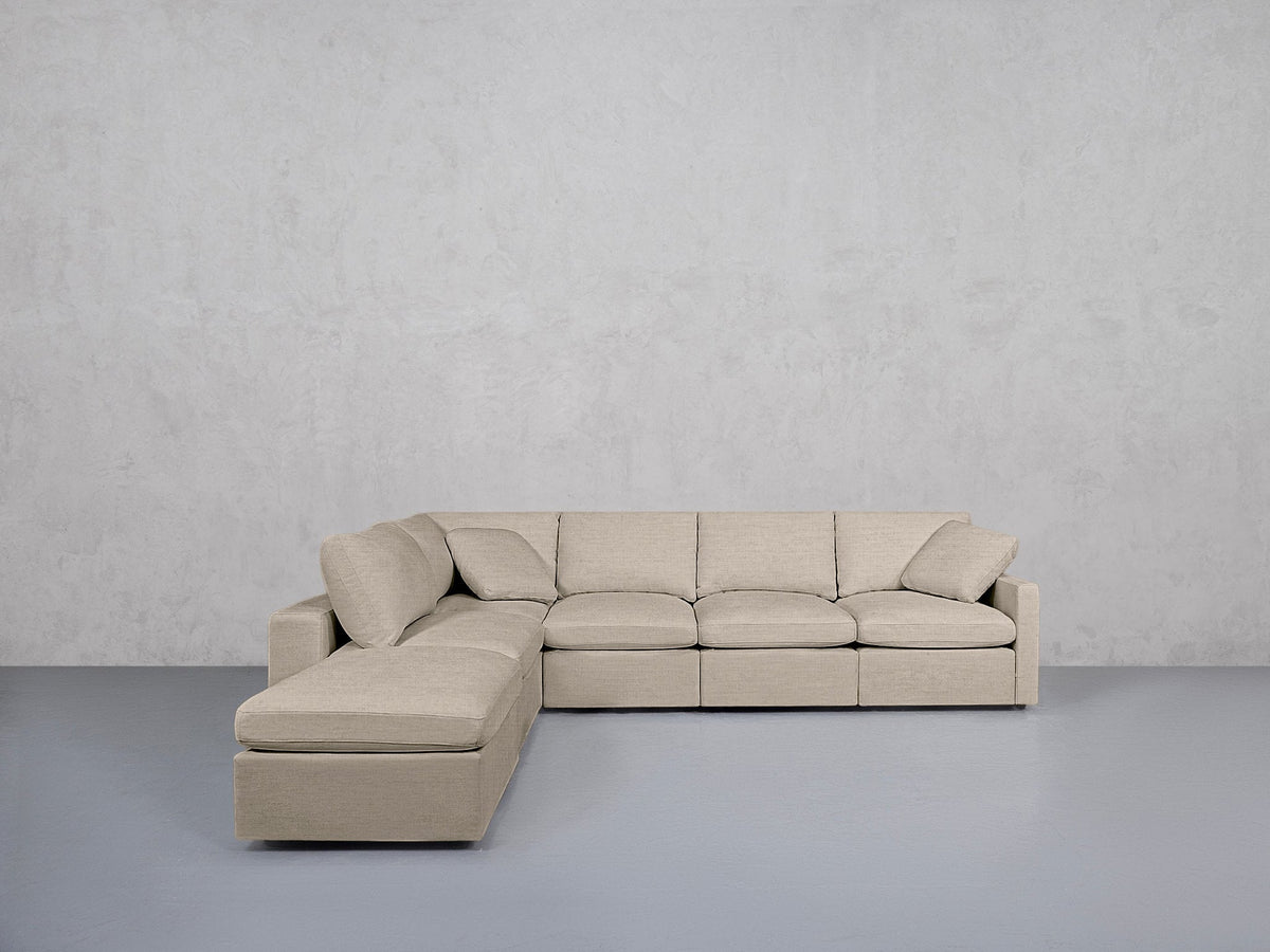 6-Seat Modular Corner Lounger Sectional (Thin Arms) - 7th Avenue