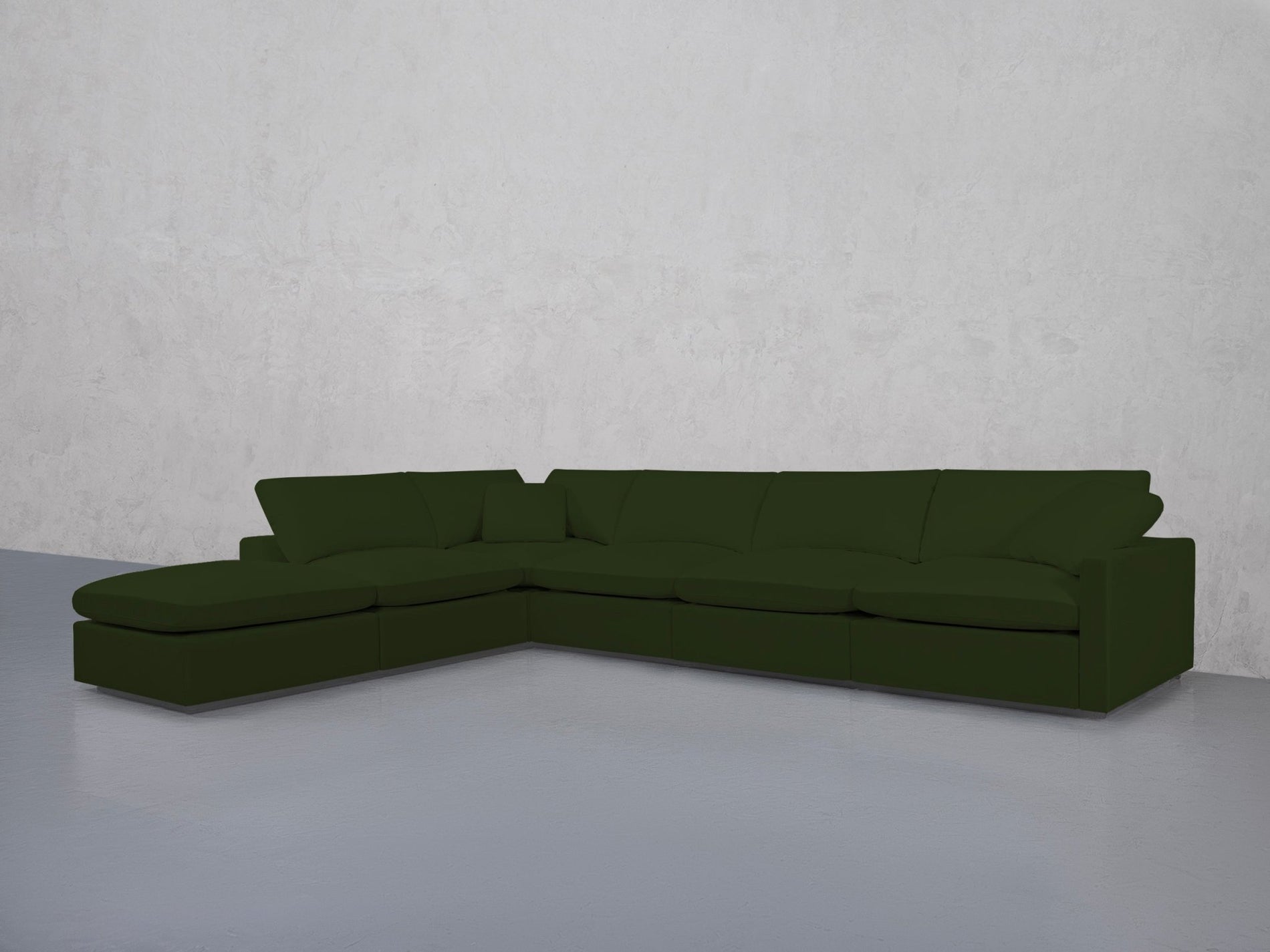 6-Seat Modular Corner Lounger Sectional (Thin Arms) - 7th Avenue