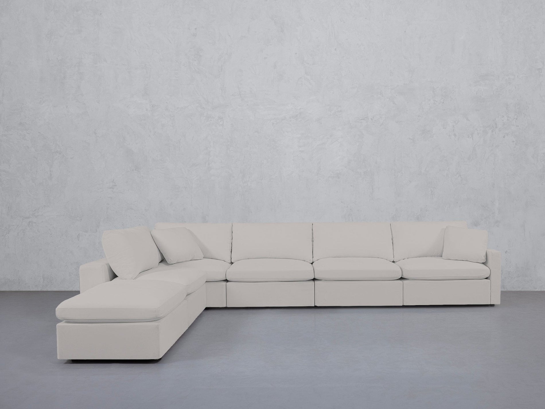 6-Seat Modular Corner Lounger Sectional (Thin Arms) - 7th Avenue