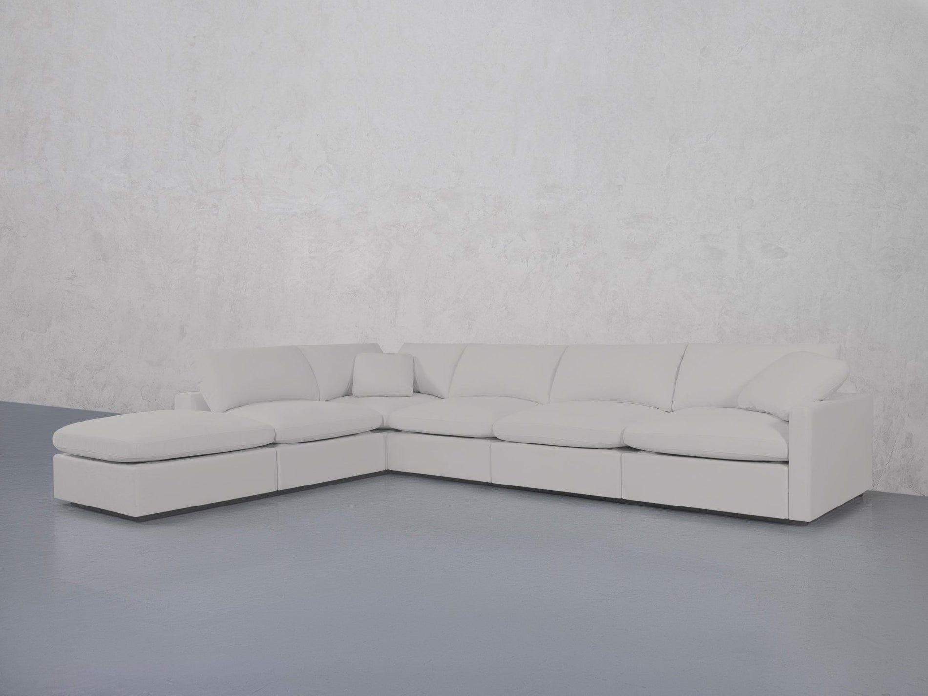 6-Seat Modular Corner Lounger Sectional (Thin Arms) - 7th Avenue