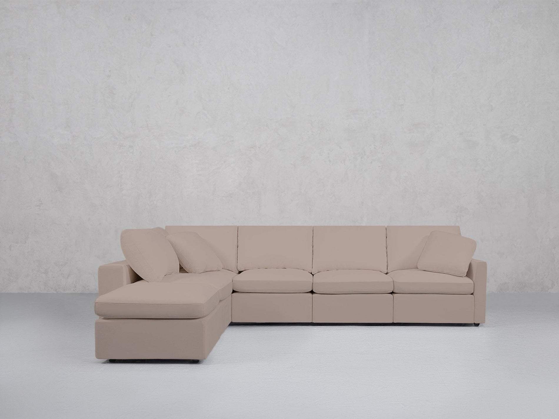 6-Seat Modular Corner Lounger Sectional (Thin Arms) - 7th Avenue