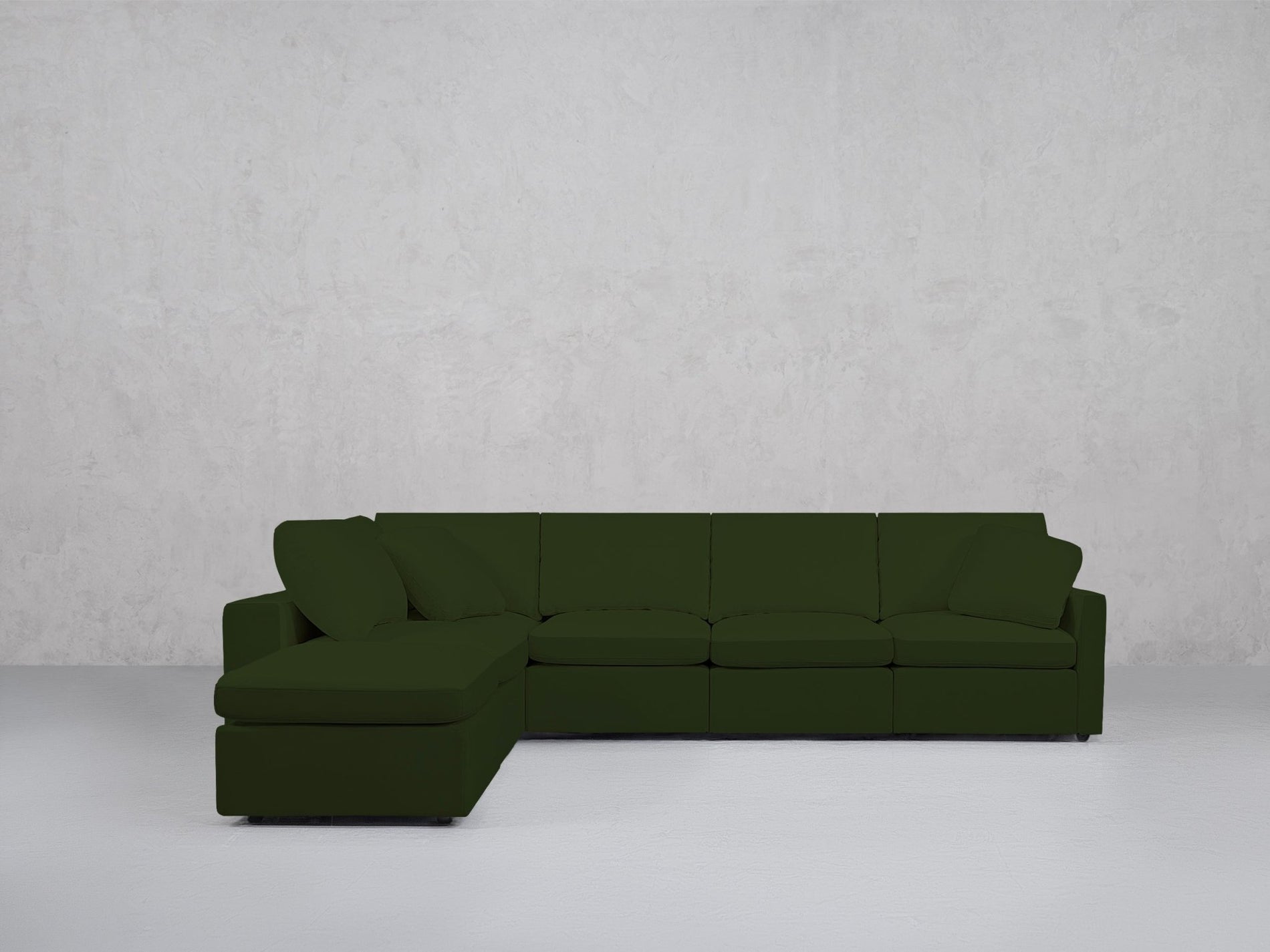 6-Seat Modular Corner Lounger Sectional (Thin Arms) - 7th Avenue