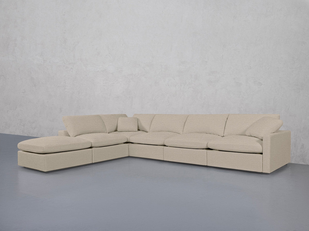 6-Seat Modular Corner Lounger Sectional (Thin Arms) - 7th Avenue