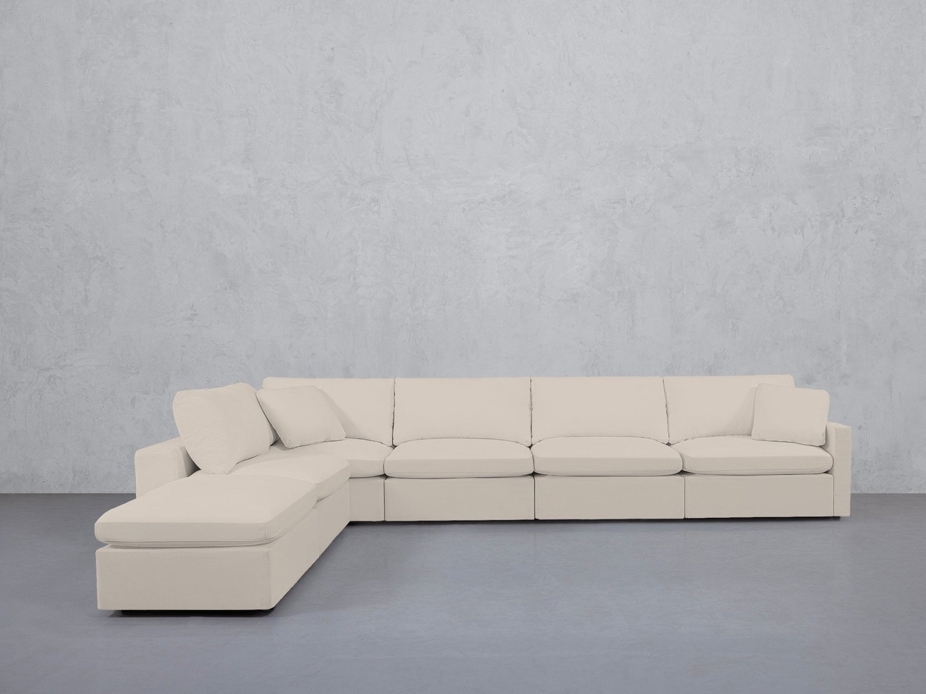 6-Seat Modular Corner Lounger Sectional (Thin Arms) - 7th Avenue