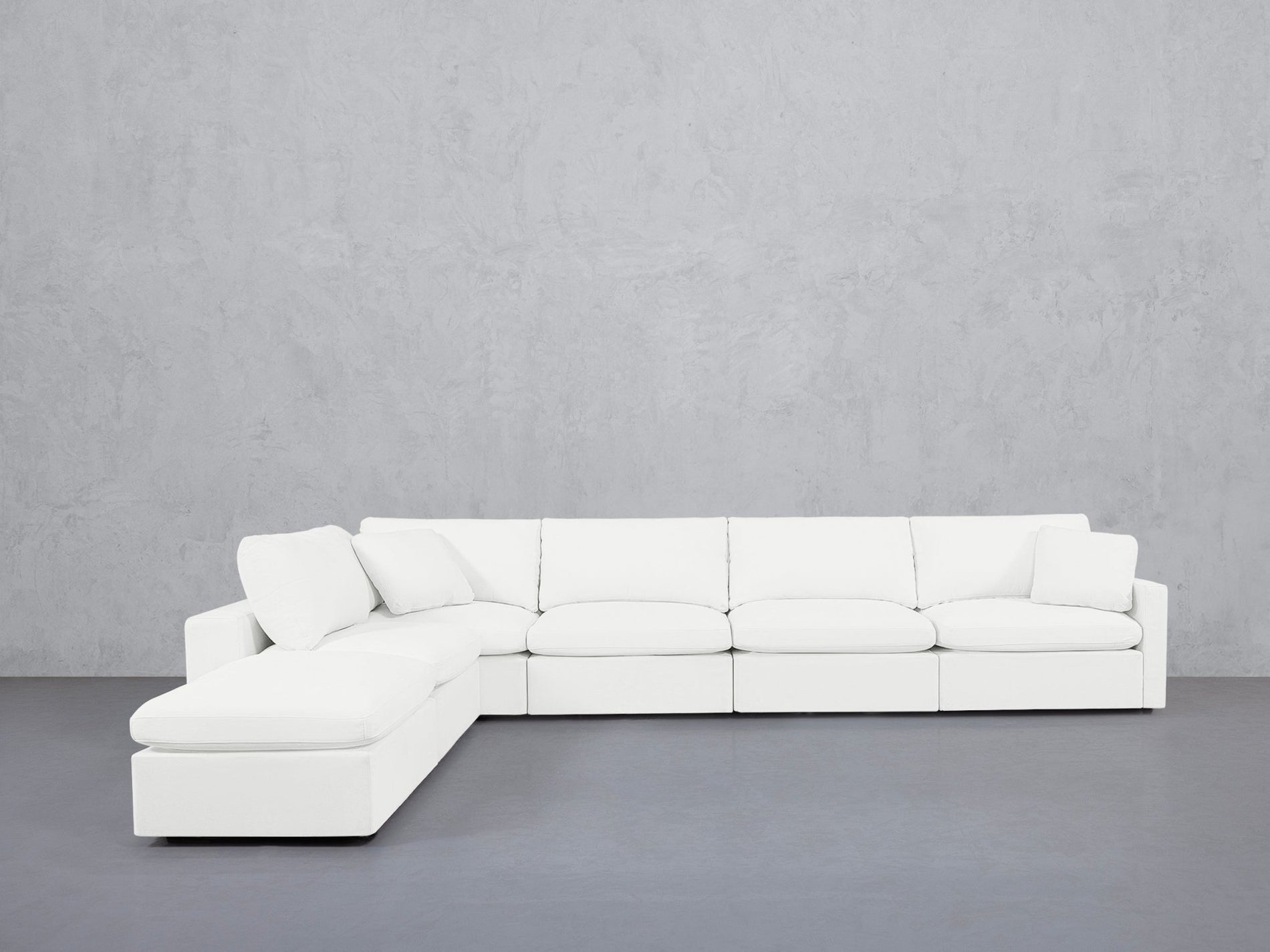 6-Seat Modular Corner Lounger Sectional (Thin Arms) - 7th Avenue