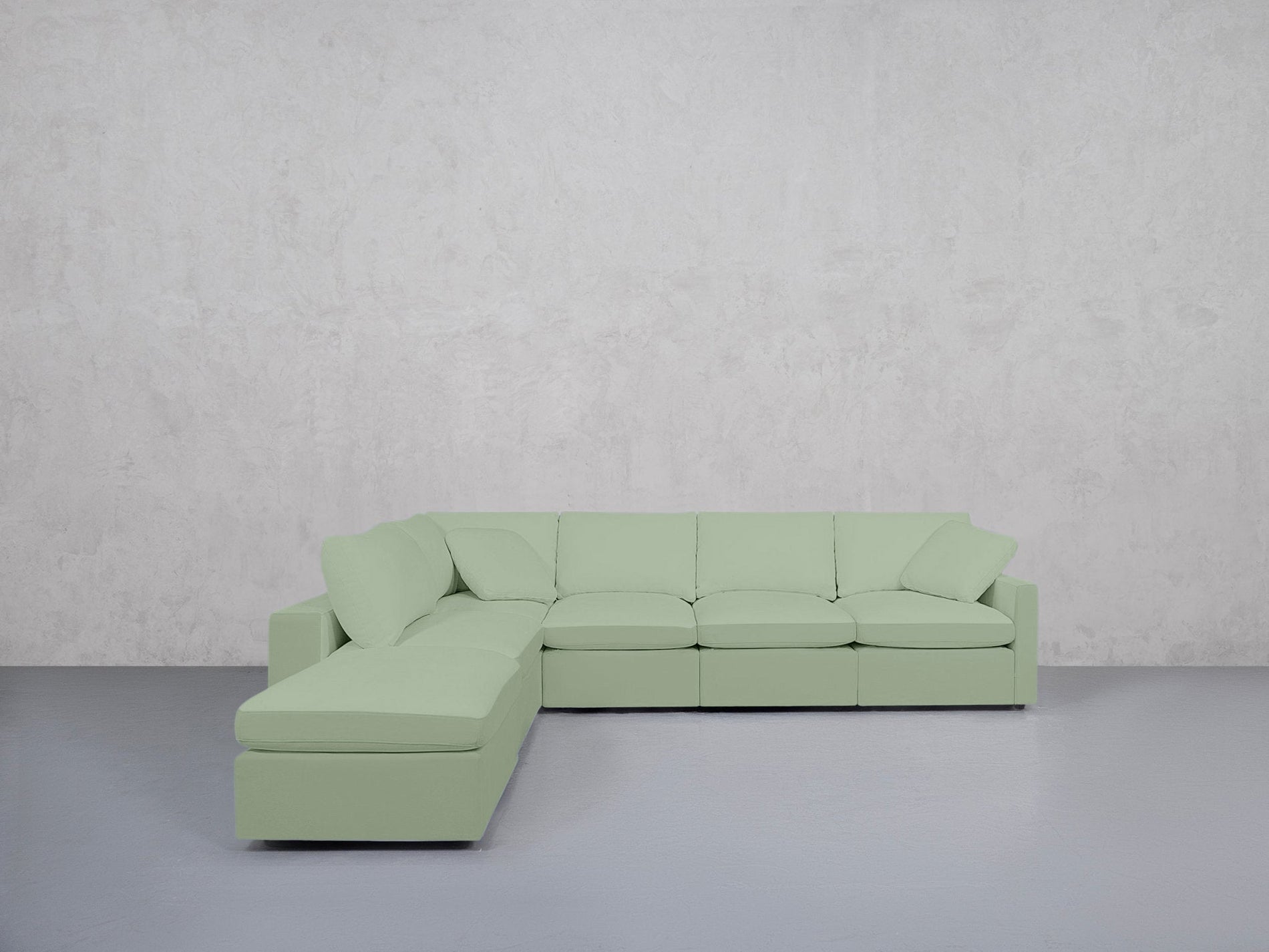 6-Seat Modular Corner Lounger Sectional (Thin Arms) - 7th Avenue
