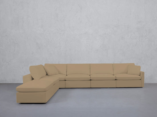 6-Seat Modular Corner Lounger Sectional (Thin Arms) - 7th Avenue