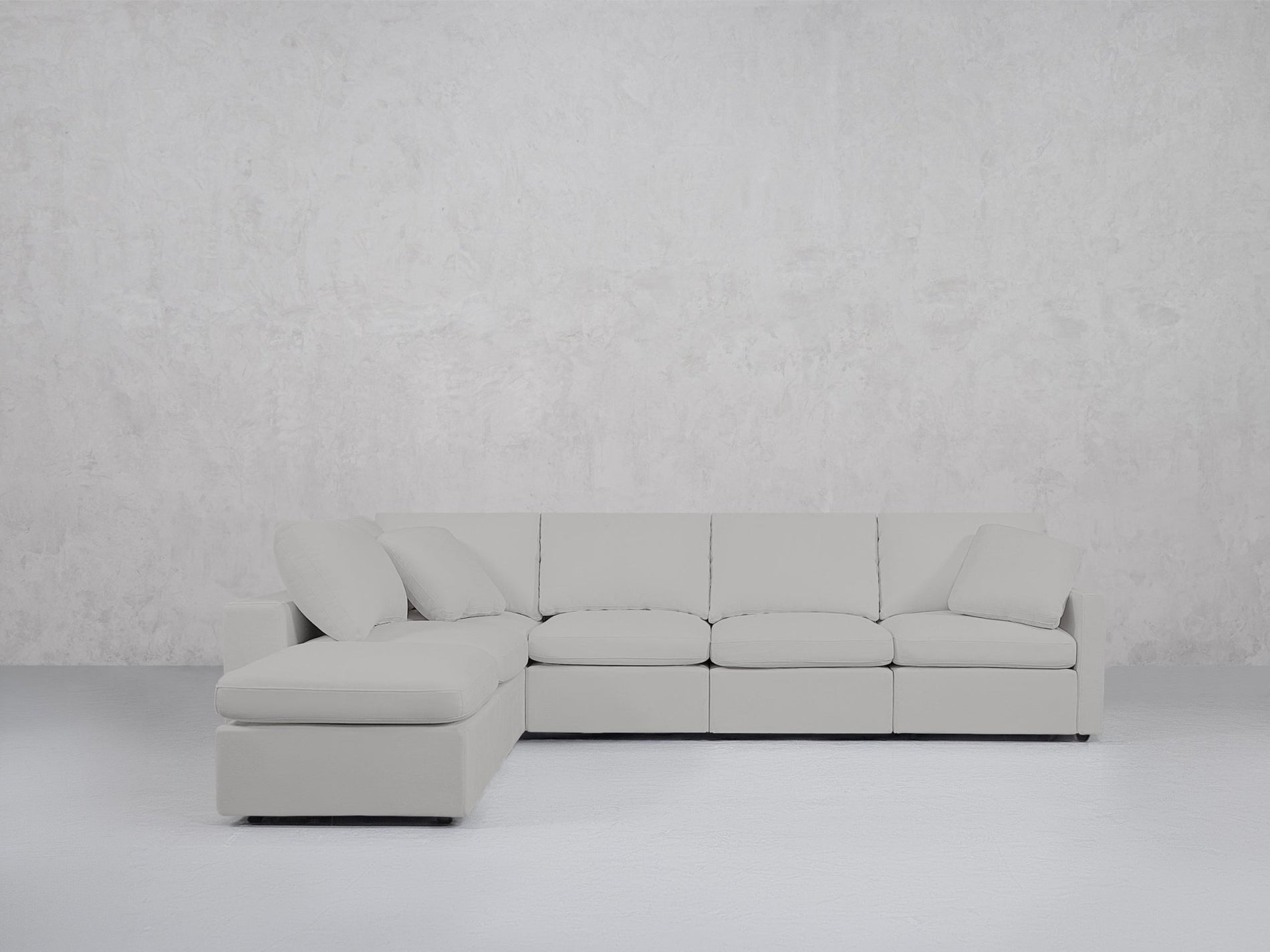 6-Seat Modular Corner Lounger Sectional (Thin Arms) - 7th Avenue