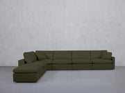 6-Seat Modular Corner Lounger Sectional (Thin Arms) - 7th Avenue