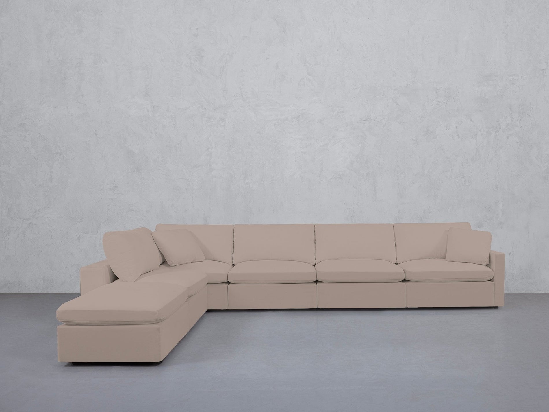 6-Seat Modular Corner Lounger Sectional (Thin Arms) - 7th Avenue