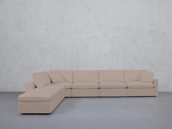 6-Seat Modular Corner Lounger Sectional (Thin Arms) - 7th Avenue