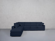6-Seat Modular Corner Lounger Sectional (Thin Arms) - 7th Avenue