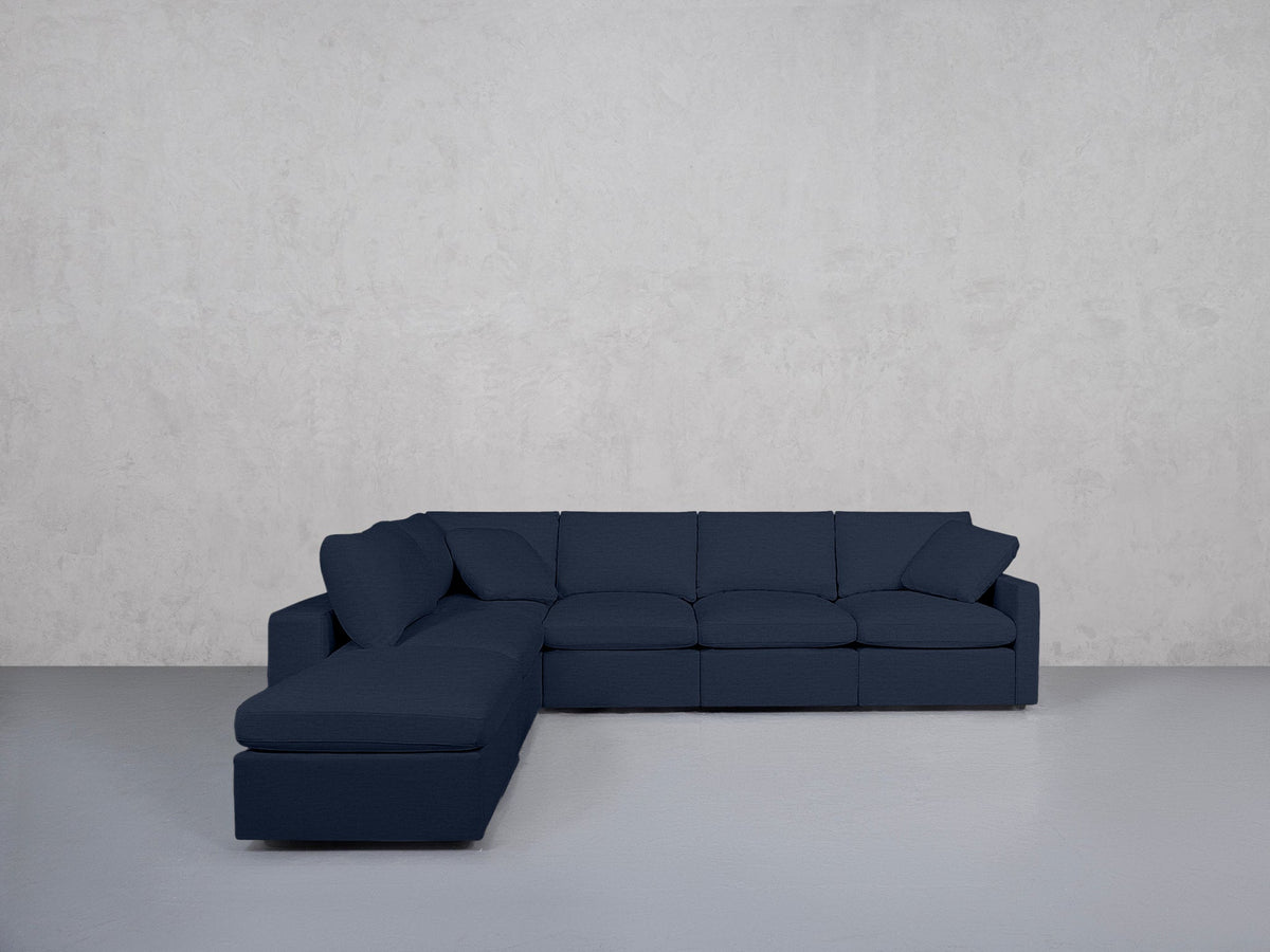 6-Seat Modular Corner Lounger Sectional (Thin Arms) - 7th Avenue